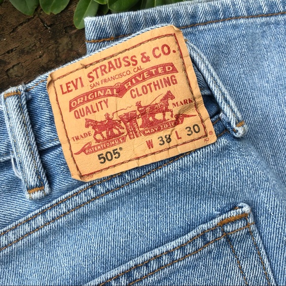 Levi's 505 straight fit jeans size 38/30 - Picture 4 of 7